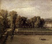 Jacques-Louis David View of the Garden of the Palais du Luxembourg oil painting reproduction